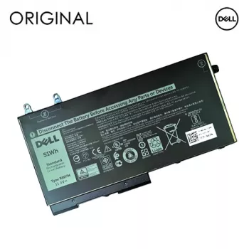 Dell R8D7N Originali 4 elementų 68Wh ličio jonų nešiojamojo kompiuterio baterija, skirta Latitude 5300 5310 7300 7310 7400 7410 7500 7510