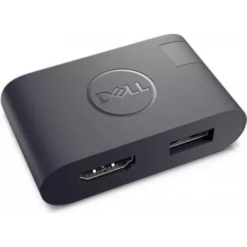 Dell USB Type-C į HDMI/USB Type-A adapteris (DA20) – 4K HDMI, USB 3.0, juodas