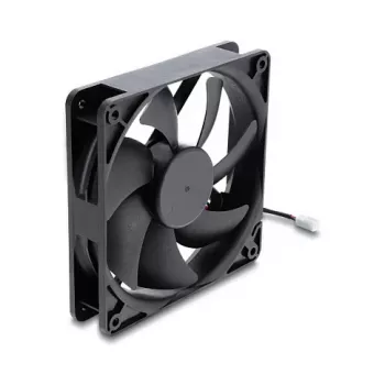 Delock ašinis ventiliatorius 48 V DC 120 x 120 x 25 mm 2 kontaktų jungtis juodas