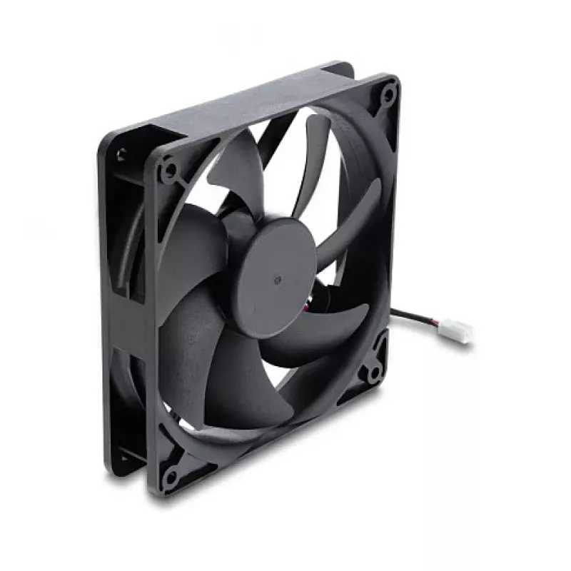 Delock ašinis ventiliatorius 48 V DC 120 x 120 x 25 mm 2 kontaktų jungtis juodas