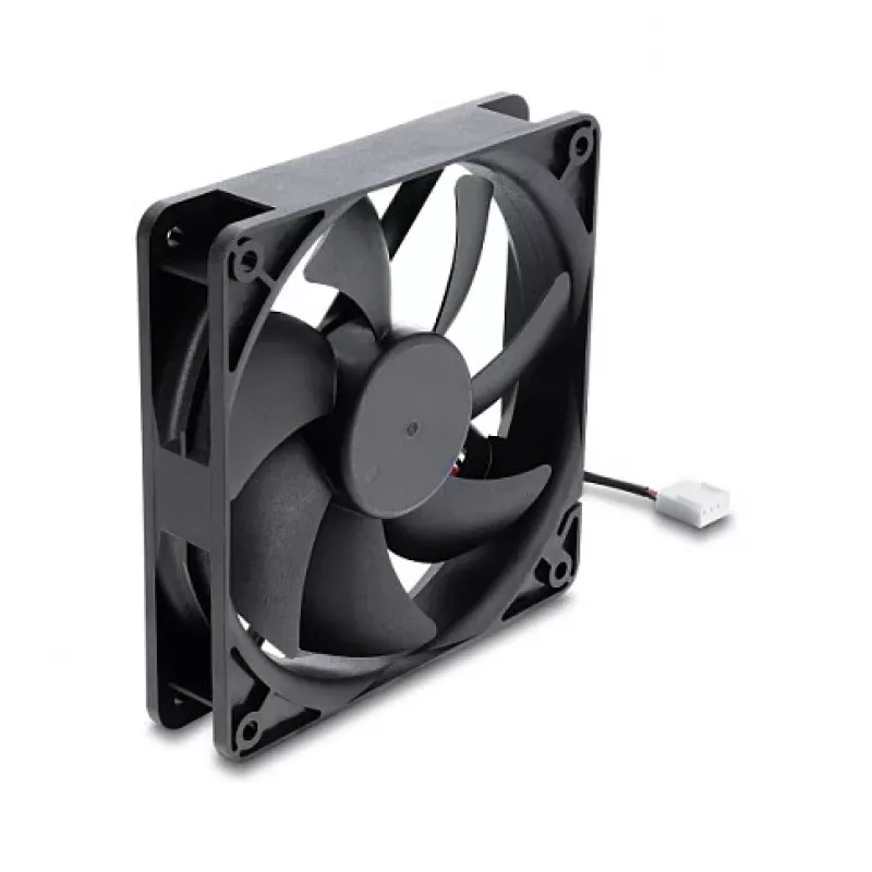 Delock Ašinis ventiliatorius 48 V DC, 120 x 120 x 25 mm, 4 kontaktų PWM, juodas