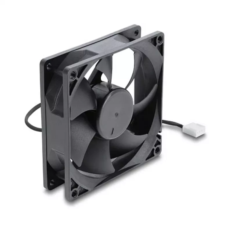 Delock ašinis ventiliatorius 48 V DC 92x92x25 mm 4 kontaktų PWM (67452), juodas
