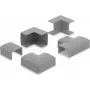 Delock kabelių kanalo jungtis 24 x 14 mm kanalams, 5 dalių rinkinys, pilka 22095
