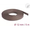 Delock kabelių valdymo įvorė, 12 mm, pinta, atspari graužikams, tamprėjanti, 5 m, ruda