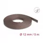Delock kabelių valdymo įvorė, 12 mm, pinta, atspari graužikams, tamprėjanti, 5 m, ruda
