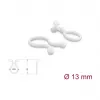 Delock kabelio spiralinis apvyniojimas 13 mm permatomas, 10 m, 100 vienetų