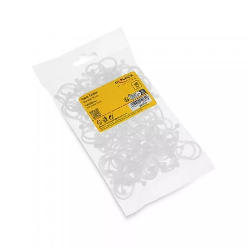 Delock kabelių spiralinis įvyniojimas Ø 18 mm permatomas, 100 vnt.