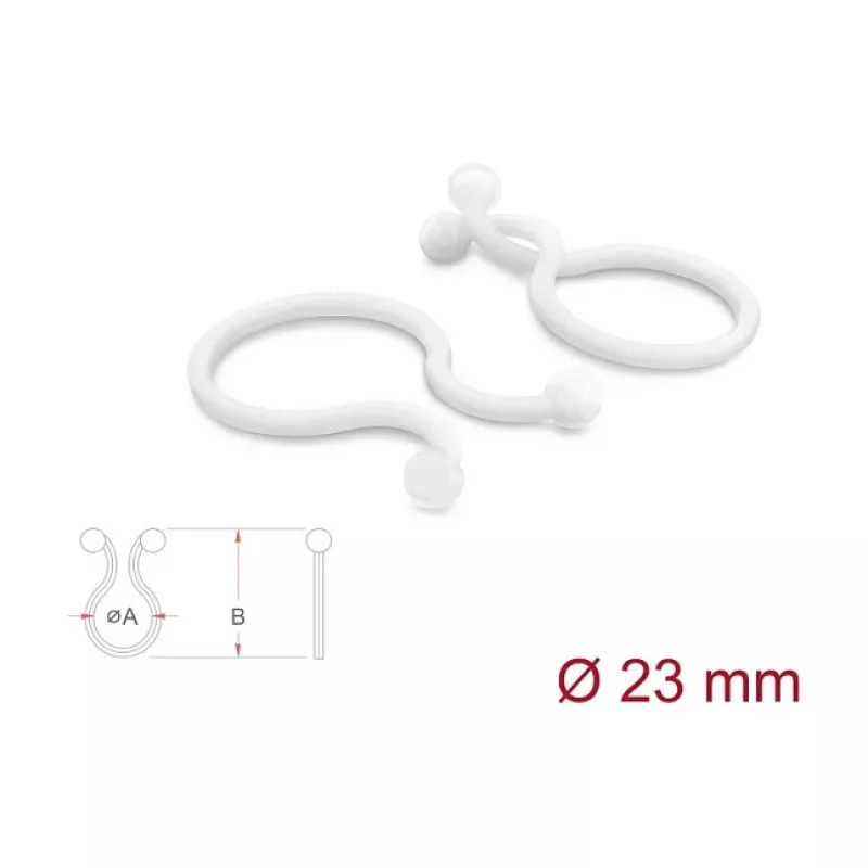 Delock kabelio spiralinis apvyniojimas Ø 23 mm permatomas, 100 vnt.