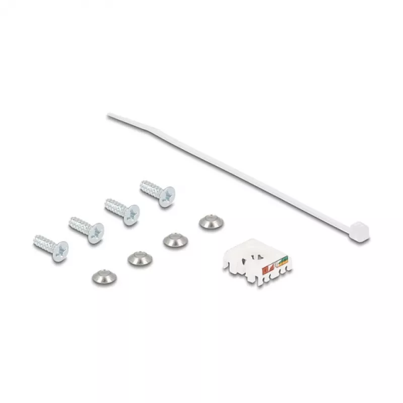 Delock D tipo RJ45 skydelio montavimo lizdas Cat.6A STP su LSA prijungimu ir IP66 apsauginiu dangteliu