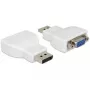 Delock DisplayPort 1.2 vyriškas į VGA moteriškas aktyvus adapteris baltas 65568