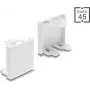 Delock Easy 45 modulio tuščias dangtelis 45 x 45 mm baltas (81676)