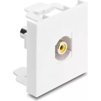 Delock Easy 45 modulis RCA lizdas į RCA lizdą geltonas / baltas 91814