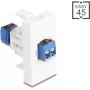Delock Easy 45 modulis gnybtų blokas baltas (90912)