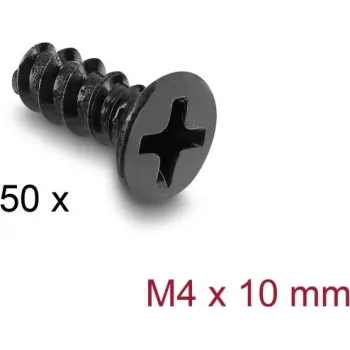 Delock ventiliatoriaus varžtas M4 x 10 mm 50 vienetų juodas 60988