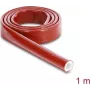Delock ugniai atsparus silikonu padengtas stiklo pluošto apsauginis vamzdis 1 m x 10 mm raudonas 19093