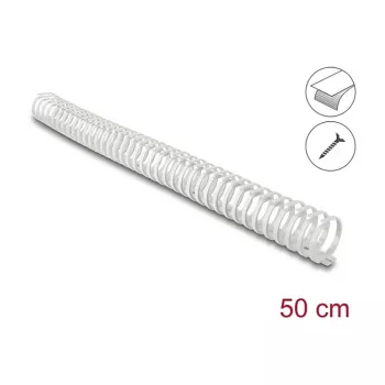 Delock lankstus lipnus ir prisukamas kabelių kanalas 45 x 46 mm - ilgis 50 cm pilkas