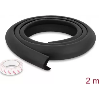 Delock putų apsauga nuo smūgių kraštams 35 x 8 mm - ilgis 2 m, juoda (18488)