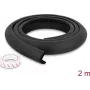 Delock putų apsauga nuo smūgių kraštams 35 x 8 mm - ilgis 2 m, juoda (18488)