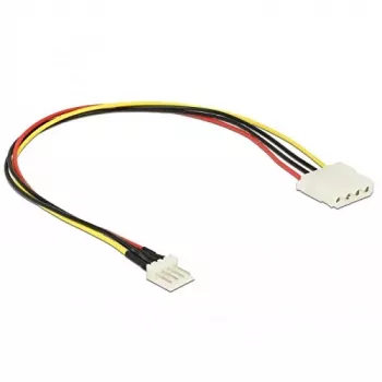 DeLOCK vidinis maitinimo adapterio kabelis 4-pin Molex moteriškas į 4-pin Mini-Molex vyriškas, 5/12V, 30cm 85457