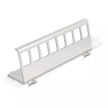 Delock Keystone metalinis laikiklis 8 portų DIN bėgiui (90657)