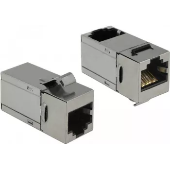 Delock Keystone modulis RJ45 moteriškas į RJ45 moterišką Cat.6 STP 90° 86371
