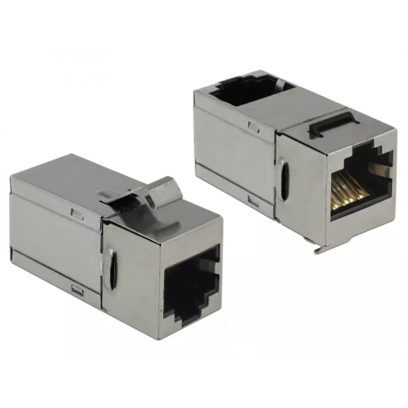 Delock Keystone modulis RJ45 moteriškas į RJ45 moterišką Cat.6 STP 90° 86371