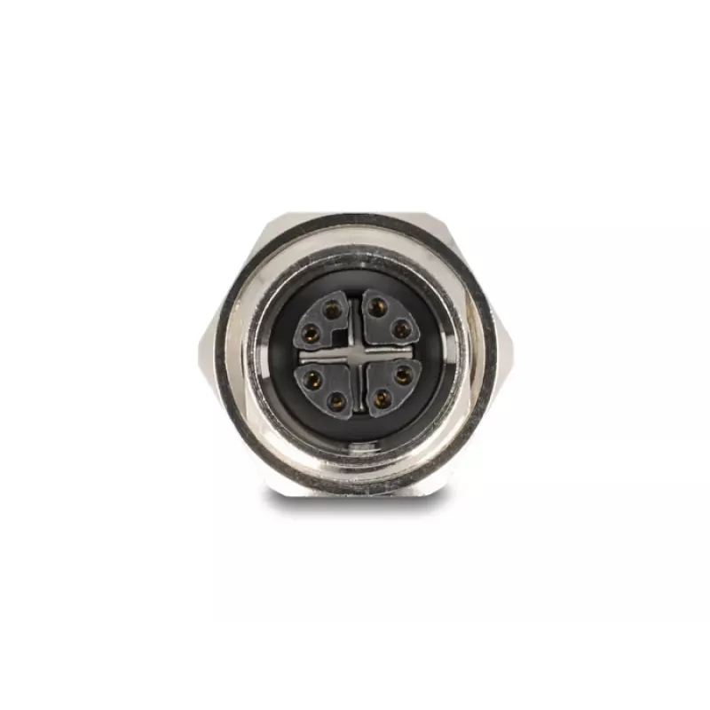 Delock M12 adapteris X-Coded 8 kontaktų moteriškas į RJ45 moterišką Cat.6A STP metalinis 60685