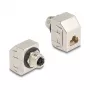 Delock M12 adapteris X-Coded 8 kontaktų moteriškas į RJ45 moterišką Cat.6A STP metalinis 60685