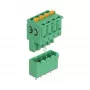 Delock PCB gnybtų blokų rinkinys 4 kontaktų 5,08 mm žingsniu vertikalus (66501)