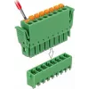 Delock PCB gnybtų blokų rinkinys 8 kontaktų 3,81 mm žingsnis vertikalus žalias (10 vienetų) 65974