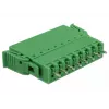 Delock PCB gnybtų blokų rinkinys 8 kontaktų 3,81 mm žingsnis vertikalus žalias (10 vienetų) 65974