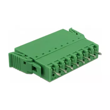 Delock PCB gnybtų blokų rinkinys 8 kontaktų 3,81 mm žingsnis vertikalus žalias (10 vienetų) 65974