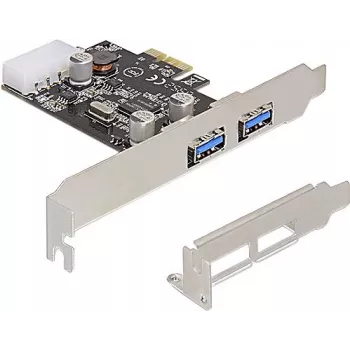 Delock PCI Express x1 plokštė su 2 x USB 3.2 Gen 1 Type-A, žemo profilio