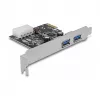 Delock PCI Express x1 plokštė su 2 x USB 3.2 Gen 1 Type-A, žemo profilio