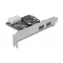 Delock PCI Express x1 plokštė su 2 x USB 3.2 Gen 1 Type-A, žemo profilio