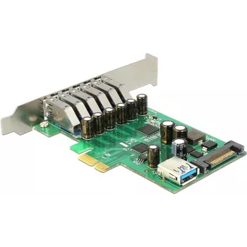 Delock PCI Express x1 plokštė su 6 išoriniais + 1 vidiniu USB 3.0