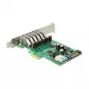 Delock PCI Express x1 plokštė su 6 išoriniais + 1 vidiniu USB 3.0