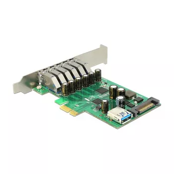 Delock PCI Express x1 plokštė su 6 išoriniais + 1 vidiniu USB 3.0