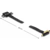 Delock PCI Express x1 prailginimo plokštė su 90° kampu ir 60 cm kabeliu