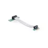 Delock PCI Express x1 į x1 prailginimo plokštė su lanksčiu kabeliu, 13 cm, kairės orientacijos