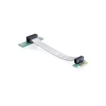 Delock PCI Express x1 į x1 prailginimo plokštė su lanksčiu kabeliu, 13 cm, kairės orientacijos