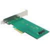 Delock PCI Express x4 plokštė į 1 x vidinį NVMe M.2 Key M 110 mm - žemo profilio formatas