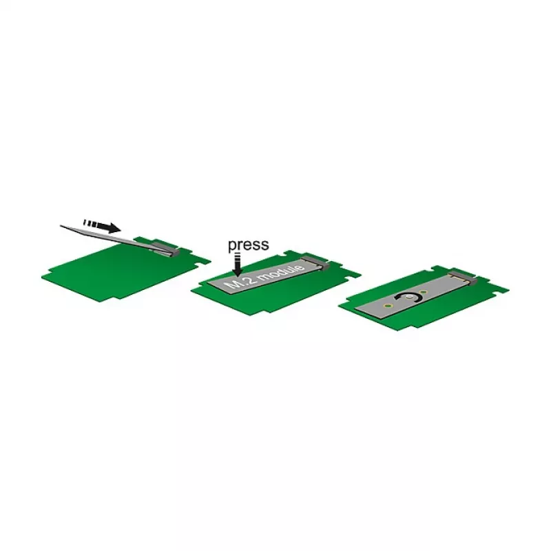 Delock PCI Express x4 plokštė į 1 x vidinį NVMe M.2 Key M 110 mm - žemo profilio formatas