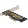 Delock PCI Express x4 plokštė į 1 x vidinį NVMe M.2 Key M 80 mm - žemo profilio formatas 90047