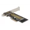 Delock PCI Express x4 plokštė į 1 x vidinį NVMe M.2 Key M 80 mm - žemo profilio formatas 90047