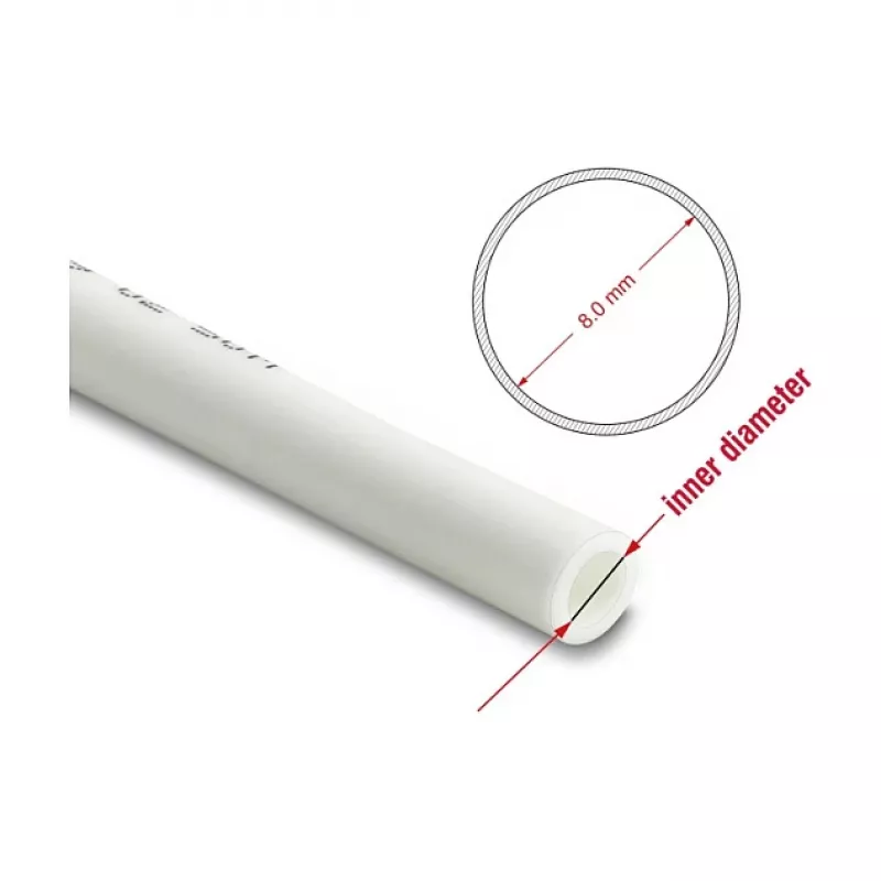 DELOCK pneumatinė žarna 12 x 8 mm 50 m ritė balta