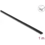 Delock PVC lipni briaunų apsaugos profilis 25 x 25 mm, 1 m, juodas 18490