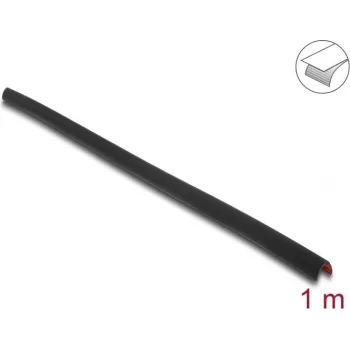 Delock PVC lipni briaunų apsauginė profilinė juosta 35 x 35 mm, 1 m, juoda 18491