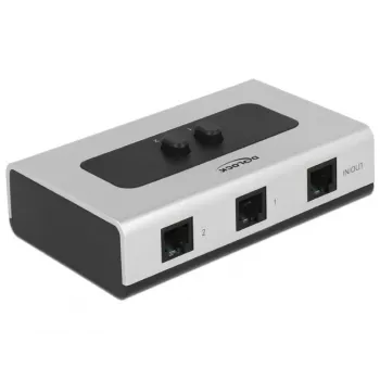 Delock RJ11 2-Port Manual Bidirectional Switch