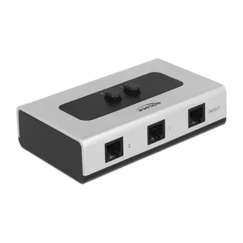 Delock RJ11 2-Port Manual Bidirectional Switch